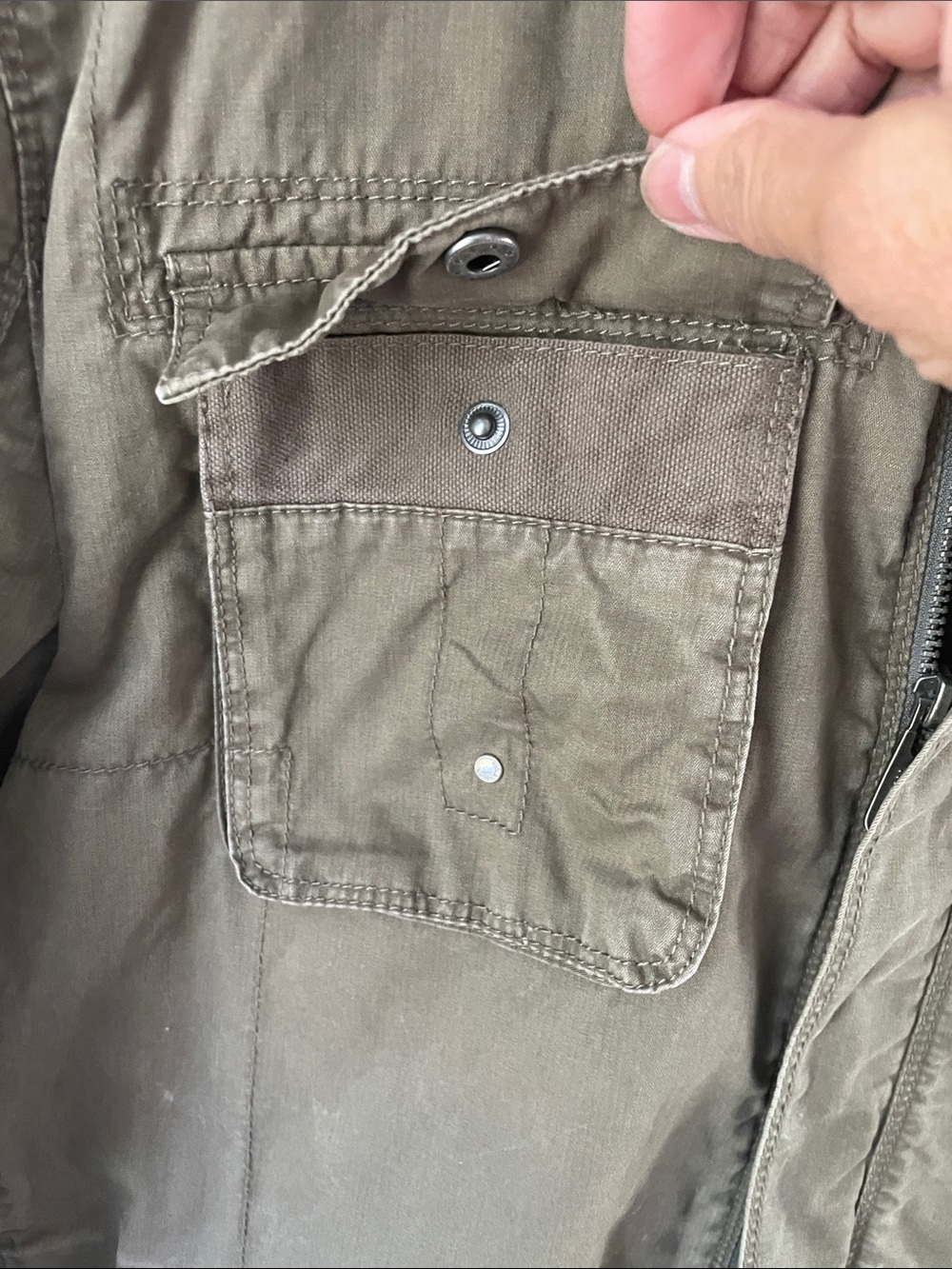 Calvin Klein Men’s Olive Green Military Field Jacket. Size Large - Picture 7 of 10